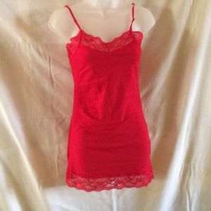 Lace Trimmed Cami Tunic